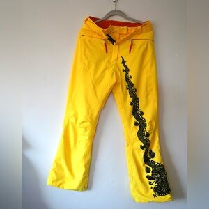 JC de Castelbajac Rossignol Ski Snowboard Pants Gore-Tex Dragon Rare Insulated S